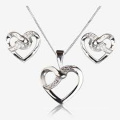 Halo Hear 925 Sterling Silver Jewelry Set для любовника